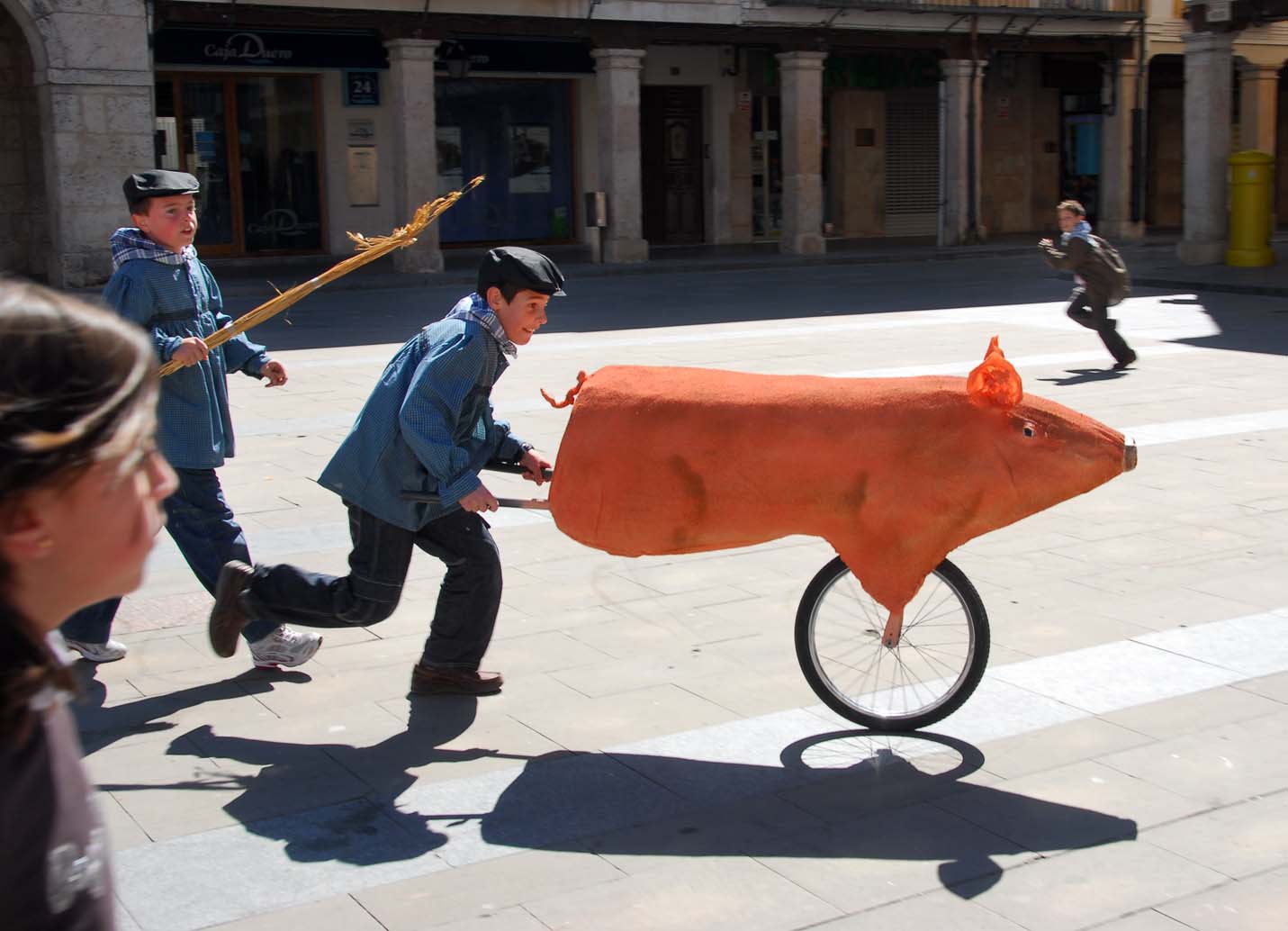 Niños jugando en las Jornadas de la Matanza del Virrey Palafox